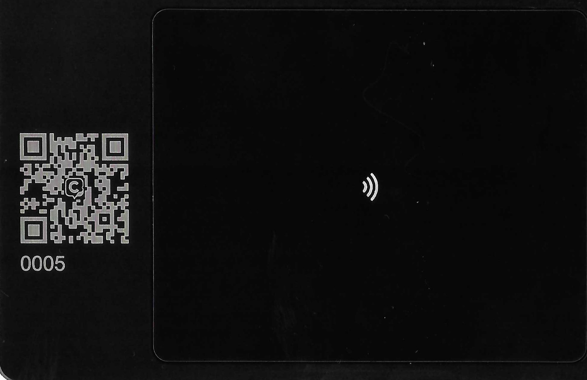 Back of NFC Chatbot Card