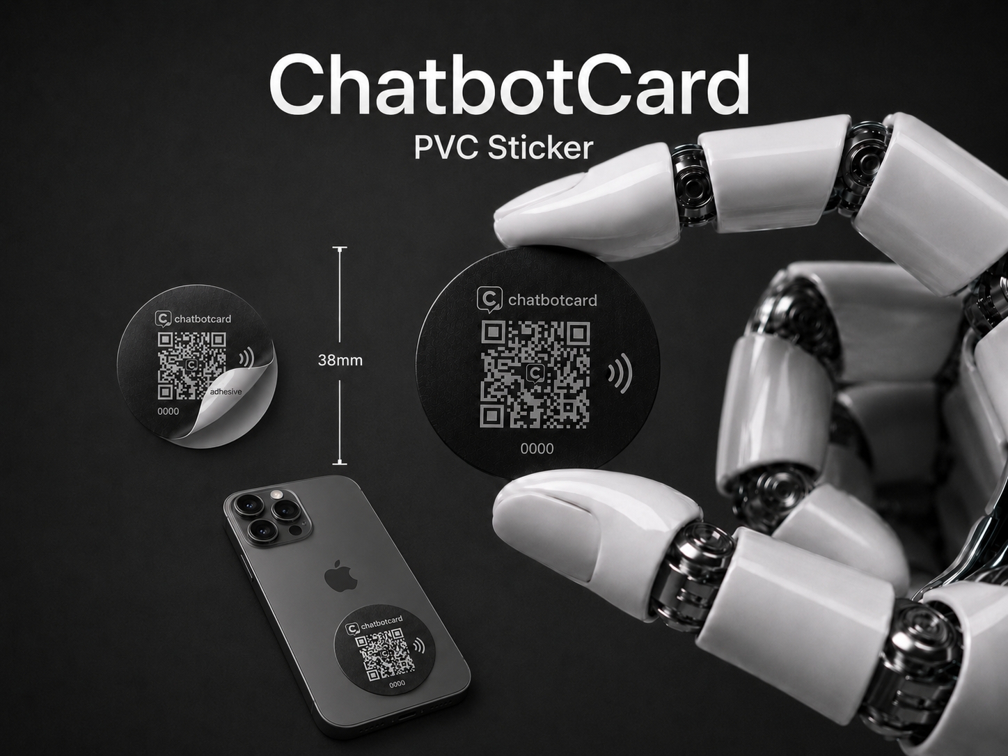 Chatbot Card PVC Sticker